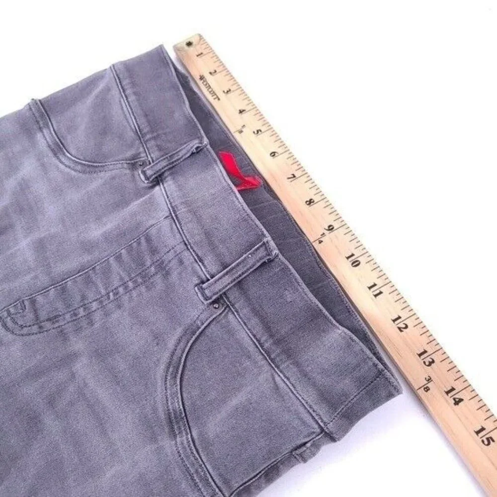 Spanx Womens Gray High Rise Skinny Ankle Pull On Jeans S